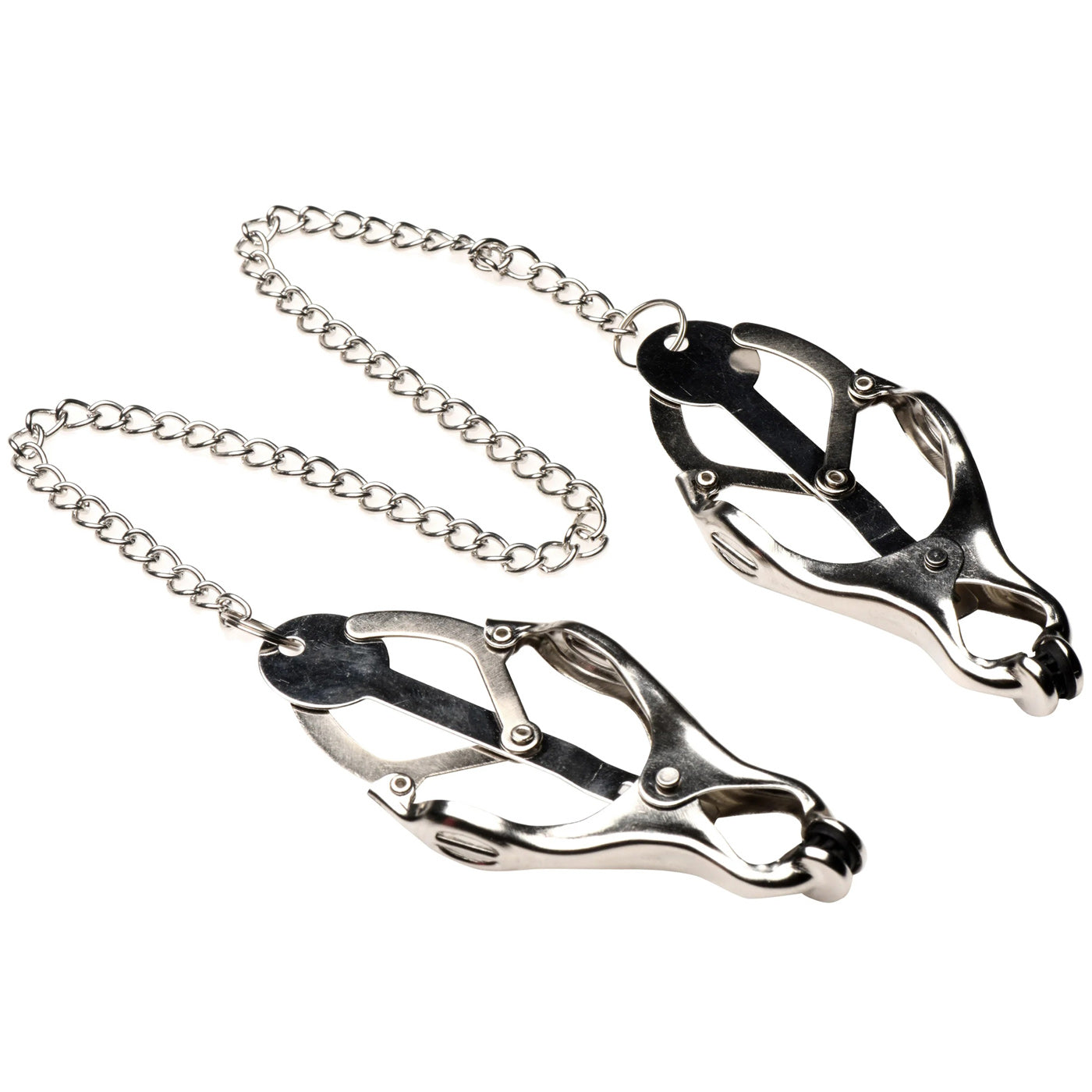 Primal Spiked Clover Nipple Clamps - Silver | 848518054029 | Available at EroticWarehouse.com