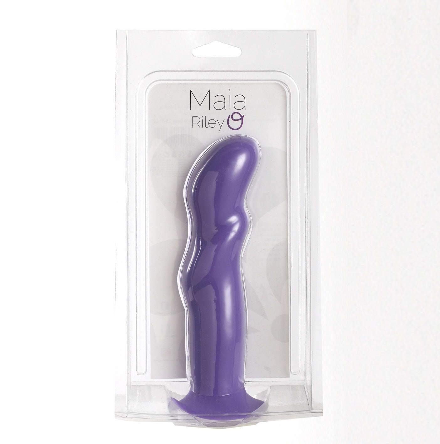 Riley Silicone Swirled Dong - Neon Purple | 5060311470119 | Available at EroticWarehouse.com