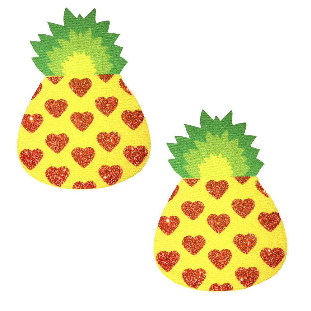 Pina Colada Glitter Nipztix Pasties | 045923590993 | Available at EroticWarehouse.com