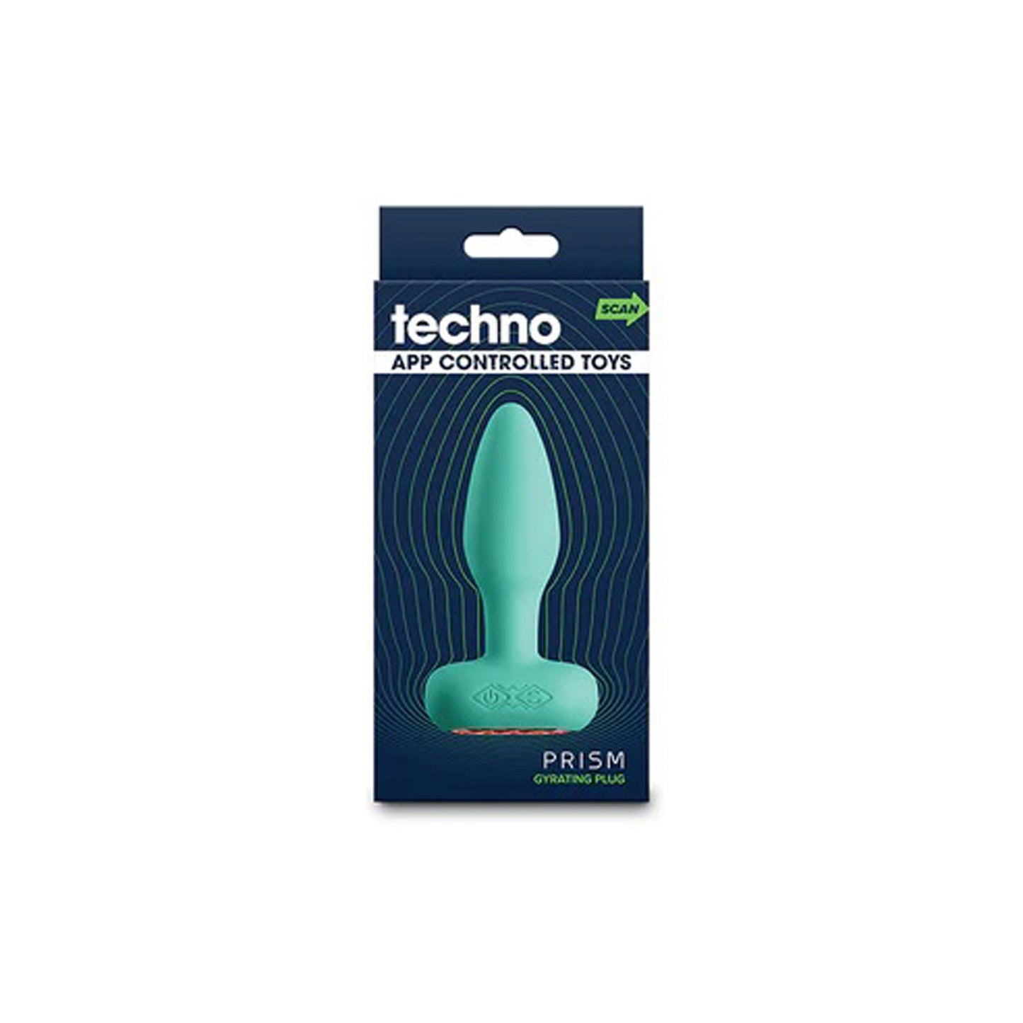 Techno - Prism - Teal App Controlled Butt Plug | 657447109263 | Available at EroticWarehouse.com