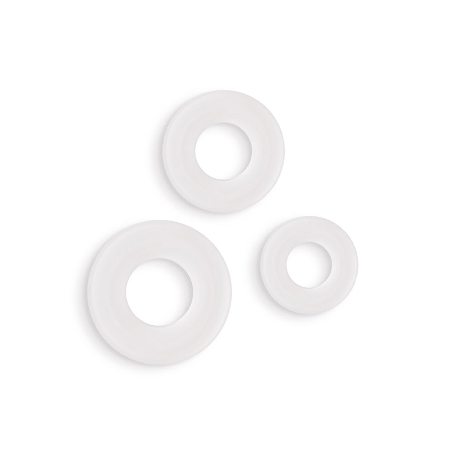 Firefly - 3 Pc Glow In The Dark Bubble Rings - White | 657447109348 | Available at EroticWarehouse.com