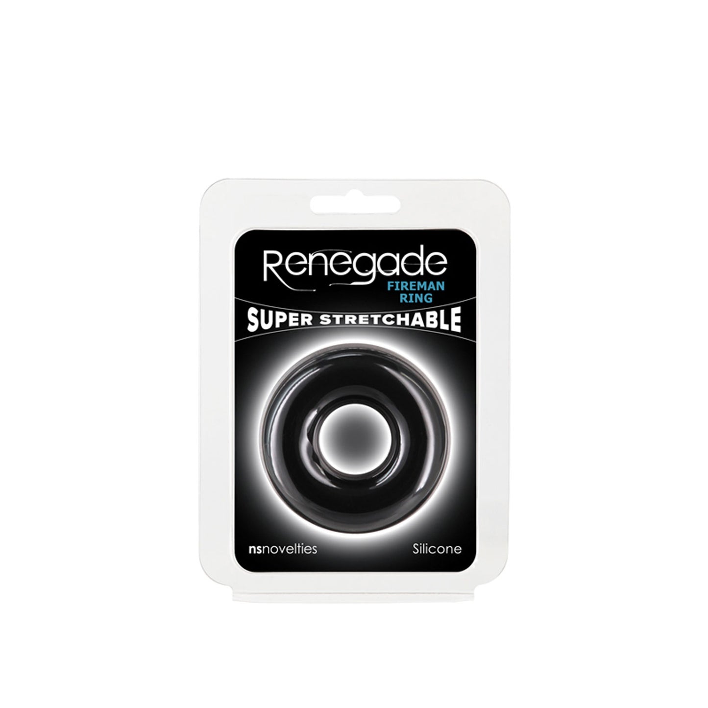 Renegade - Fireman Ring - Large - Black | 657447109577 | Available at EroticWarehouse.com