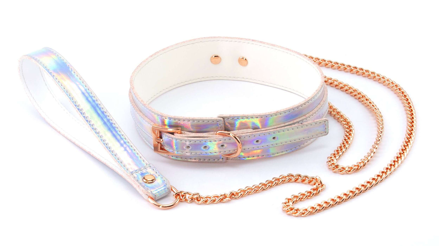Cosmo Bondage - Collar and Leash - Rainbow | 657447105661 | Available at EroticWarehouse.com