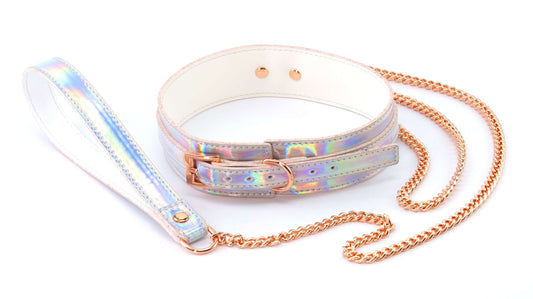 Cosmo Bondage - Collar and Leash - Rainbow | 657447105661 | Available at EroticWarehouse.com