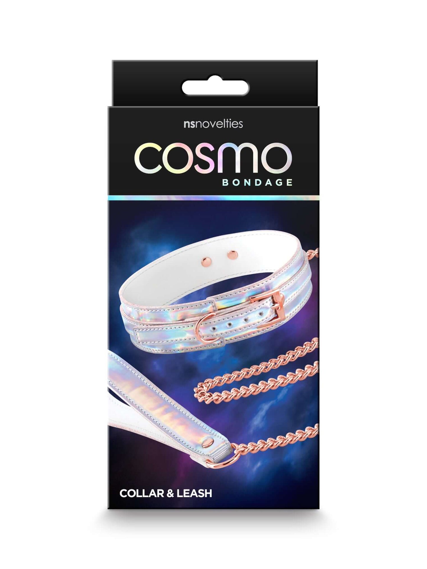 Cosmo Bondage - Collar and Leash - Rainbow | 657447105661 | Available at EroticWarehouse.com