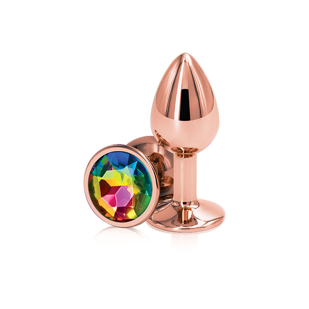 Rear Assets - Rose Gold - Small - Rainbow | 657447103025 | Available at EroticWarehouse.com