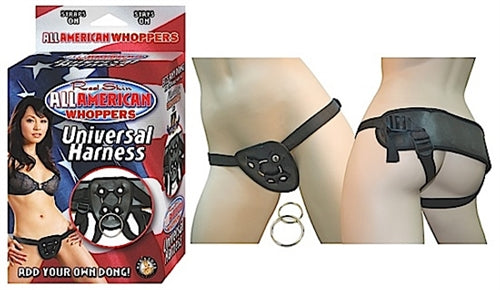 All American Whoppers-Universal Harness-Black | 782631232202 | Available at EroticWarehouse.com