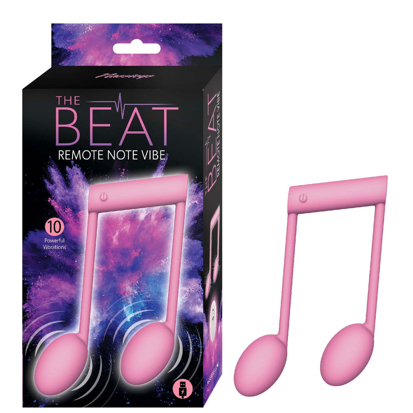 The Beat Remote Note Vibe - Pink | 782631320114 | Available at EroticWarehouse.com