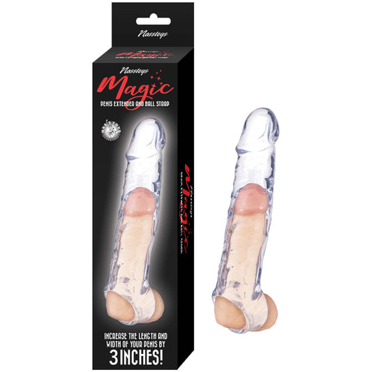 Magic Penis Extender and Ball Strap 6.5" Clear | 782631322606 | Available at EroticWarehouse.com