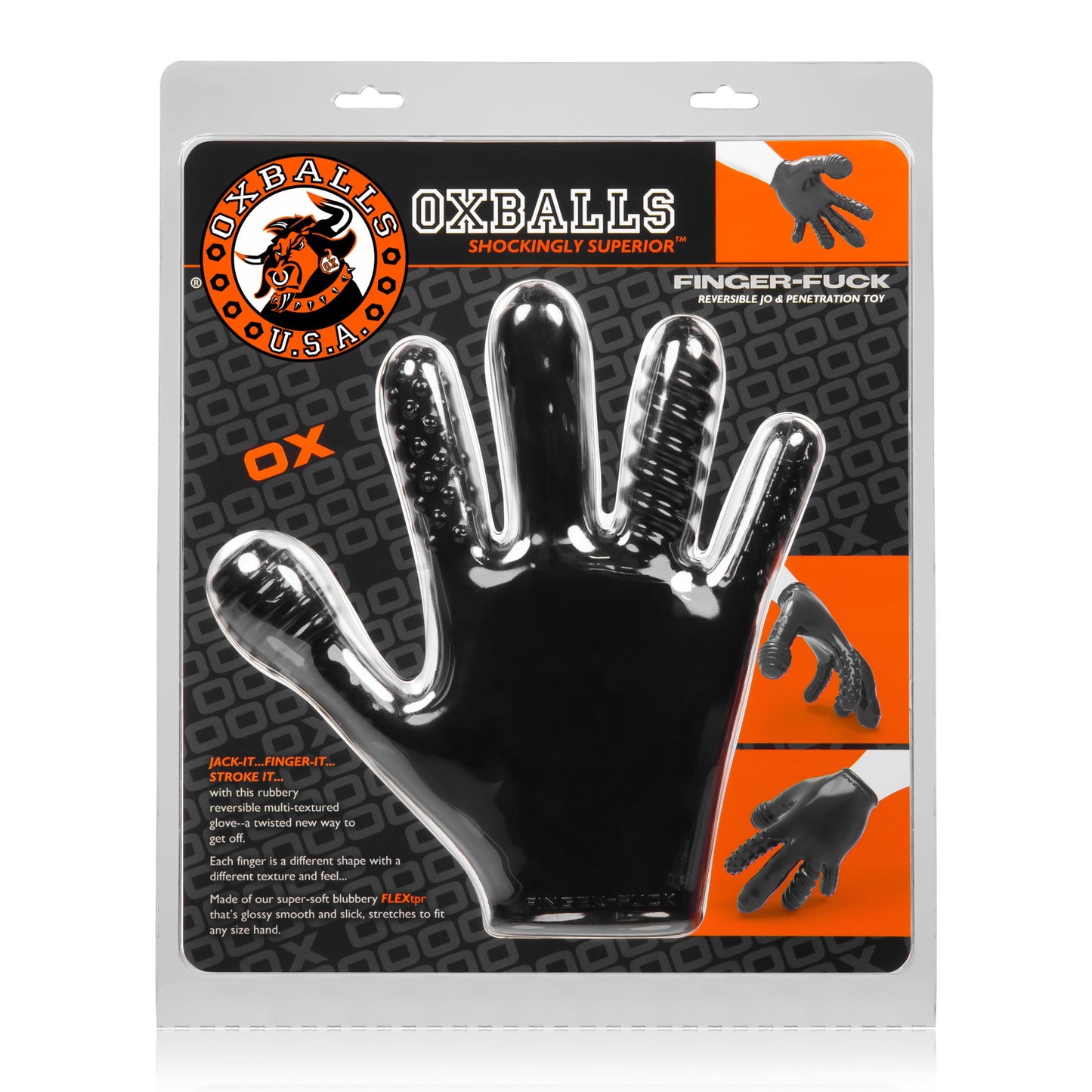 Finger- Fuck Reversible Jo & Penetration Toy - Black | 840215114389 | Available at EroticWarehouse.com