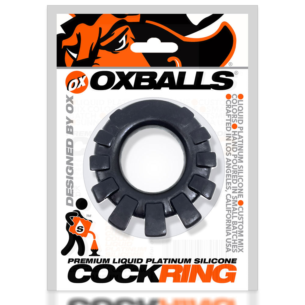 Cock-Lug Lugged Cockring - Black | 840215122094 | Available at EroticWarehouse.com