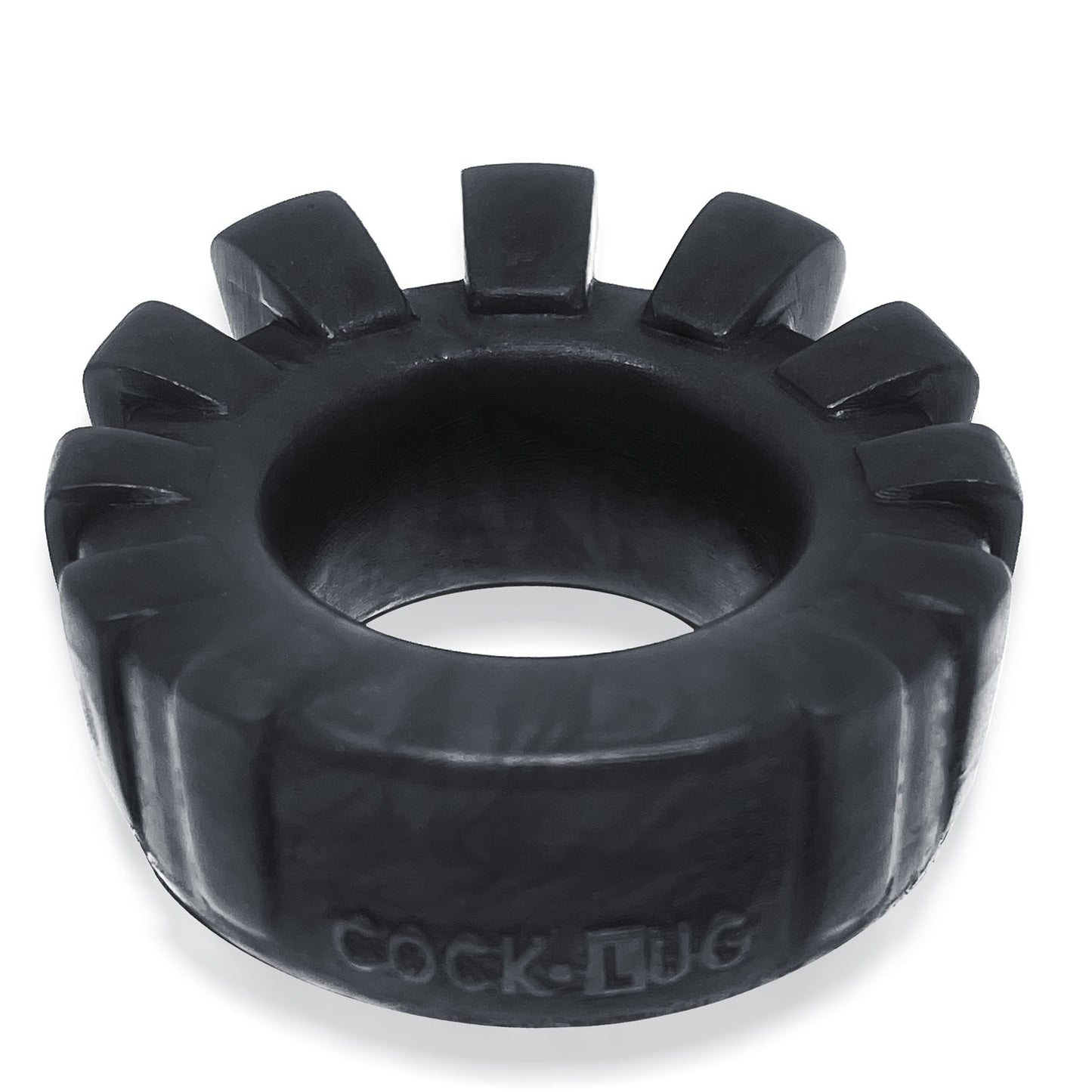 Cock-Lug Lugged Cockring - Black | 840215122094 | Available at EroticWarehouse.com