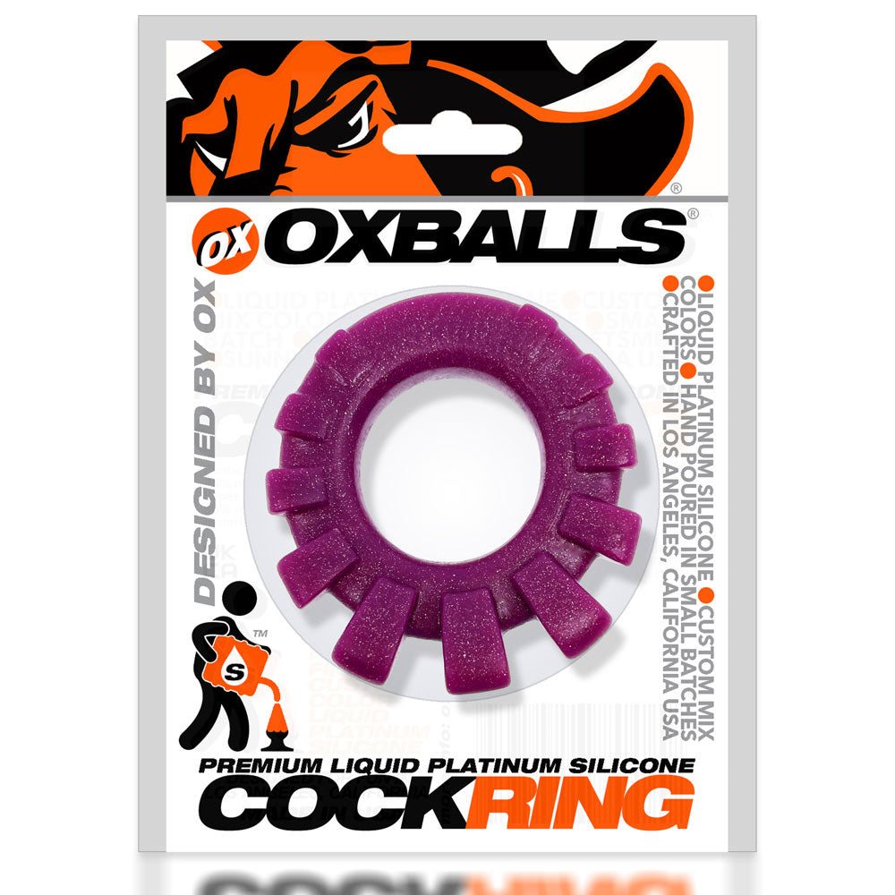 Cock-Lug Lugged Cockring - Plum | 840215122117 | Available at EroticWarehouse.com