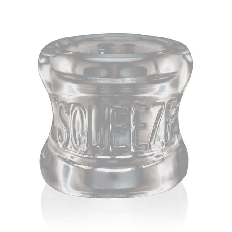 Squeeze Soft- Grip Ballstretcher - Clear | 840215118813 | Available at EroticWarehouse.com
