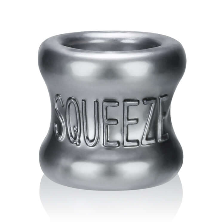 Squeeze Soft- Grip Ballstretcher - Steel | 840215118820 | Available at EroticWarehouse.com