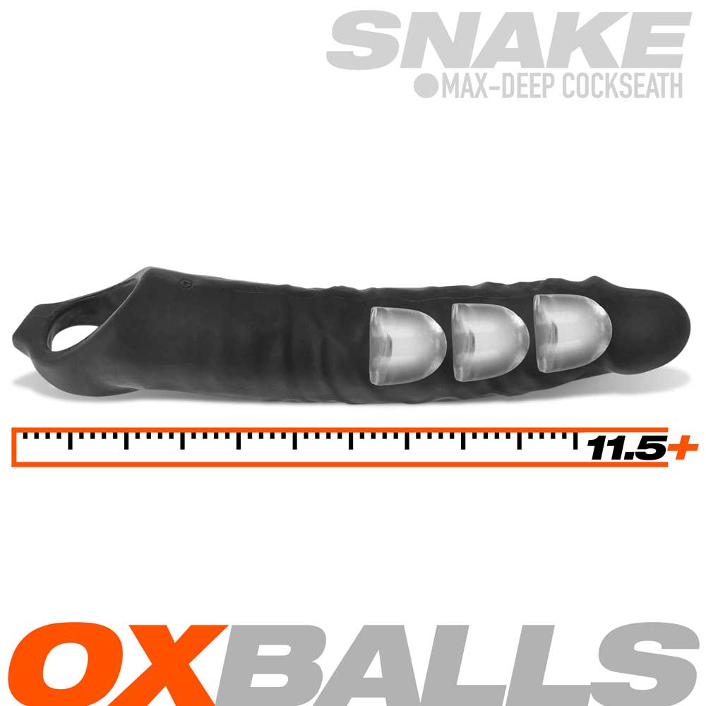 Snake Cocksheath - Black Ice | 840215122933 | Available at EroticWarehouse.com