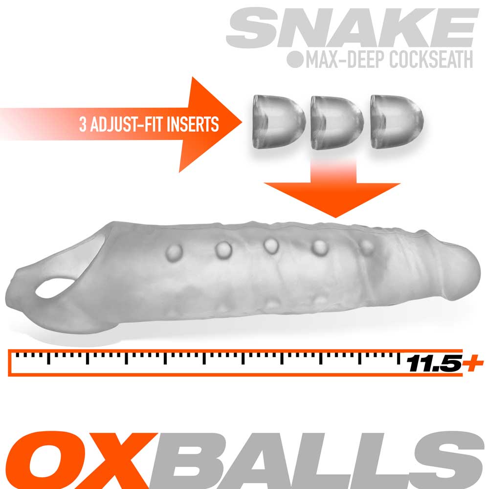 Snake Cocksheath - Clear Ice | 840215122940 | Available at EroticWarehouse.com