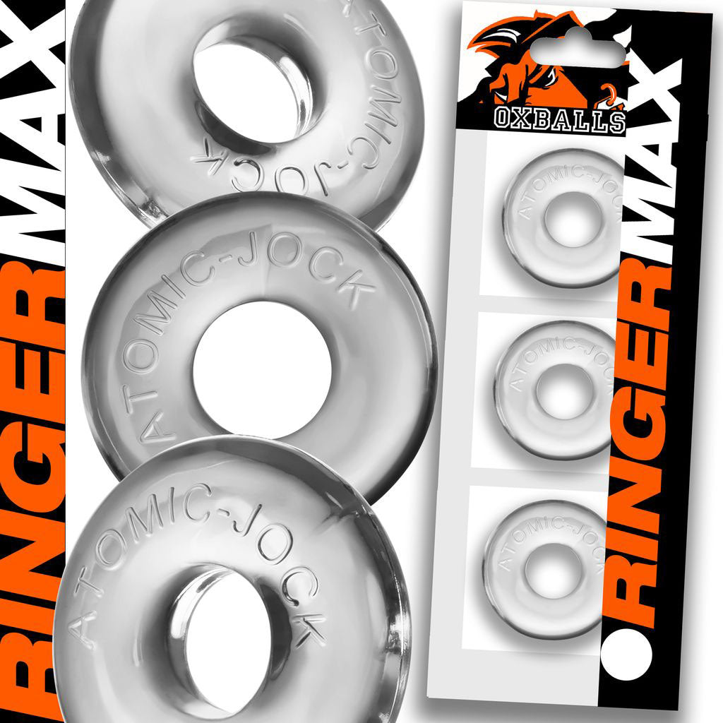 Ringer Max 3-Pack - Clear | 840215124418 | Available at EroticWarehouse.com