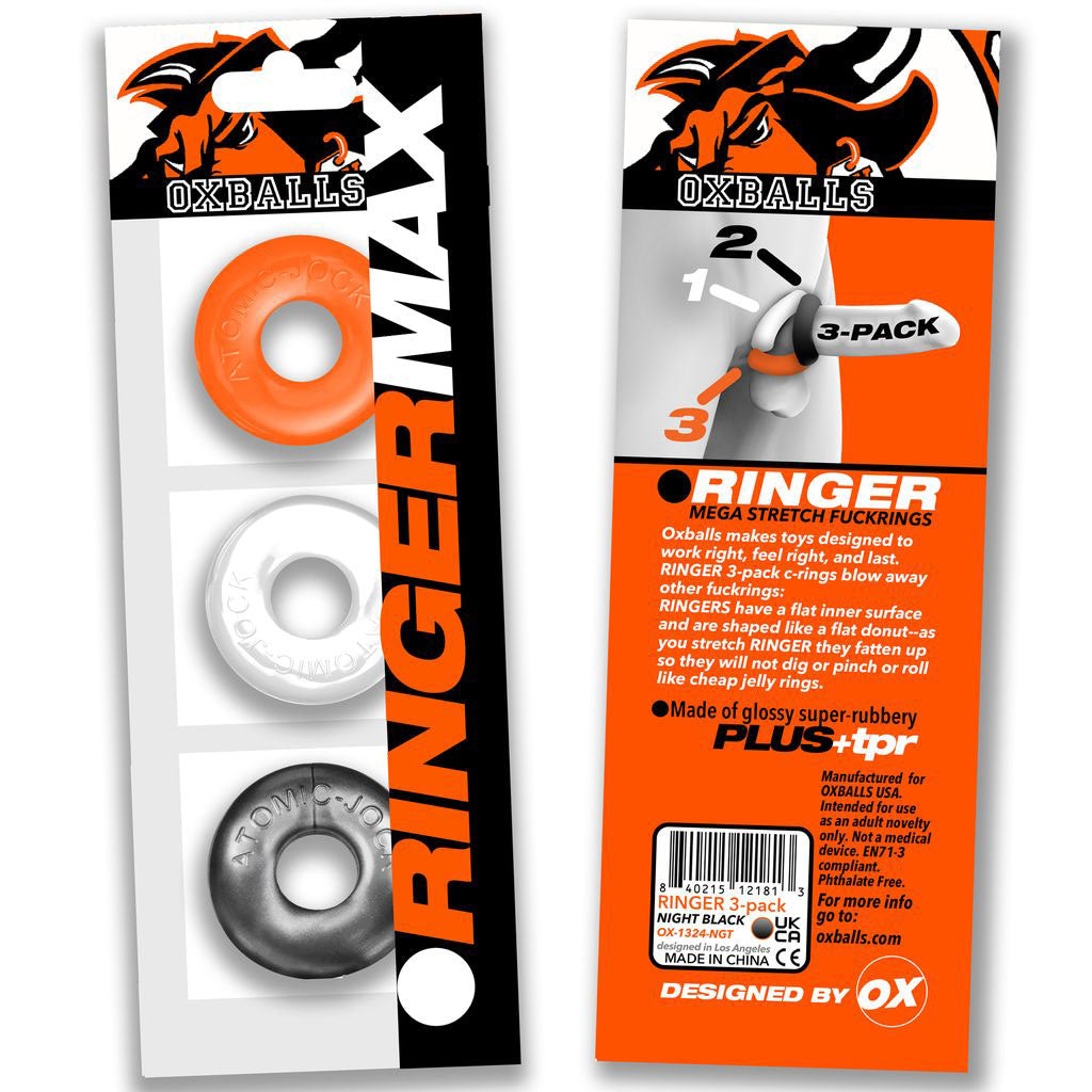 Ringer Max 3-Pack - Hazzard | 840215124432 | Available at EroticWarehouse.com