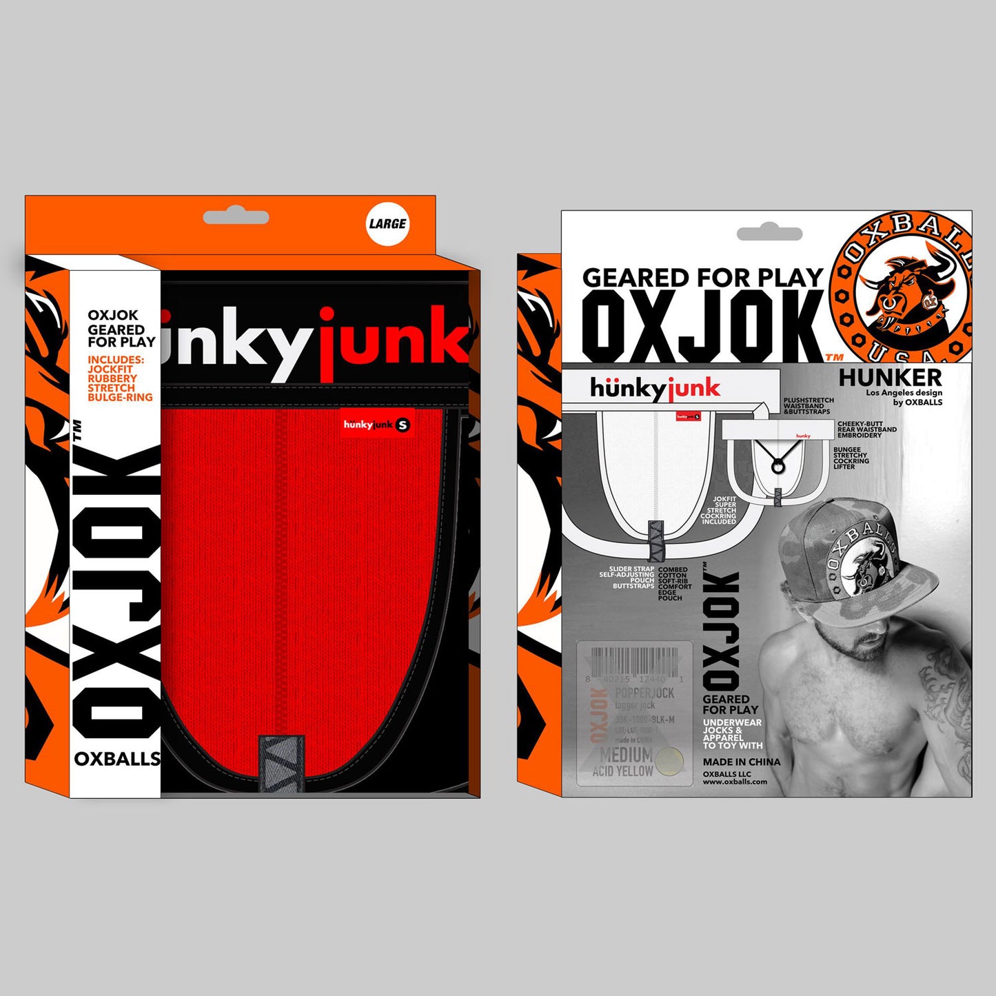 Hunker Comfy-Pouch Slider-Strap Jock Red Hot Small | 840215124890 | Available at EroticWarehouse.com