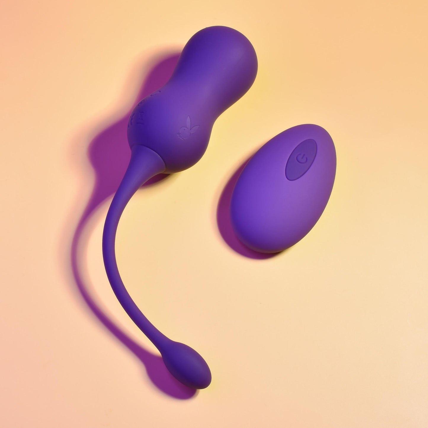 Playboy Pleasure - Double Time - Kegel Balls - Dark Purple | 844477022406 | Available at EroticWarehouse.com