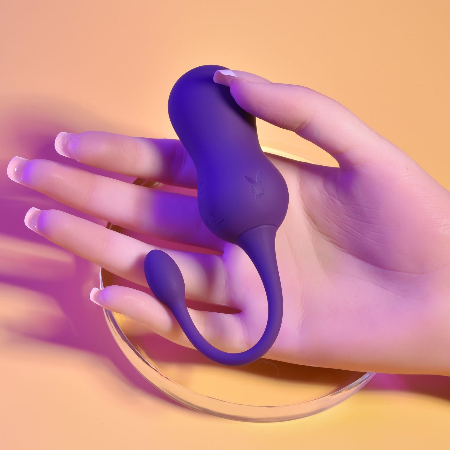 Playboy Pleasure - Double Time - Kegel Balls - Dark Purple | 844477022406 | Available at EroticWarehouse.com
