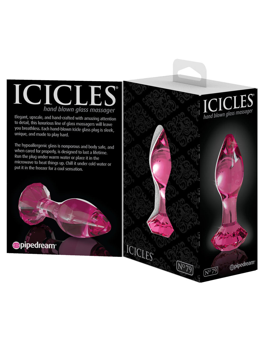 Icicles Hand Blown Glass Massager | 603912747539 | Available at EroticWarehouse.com