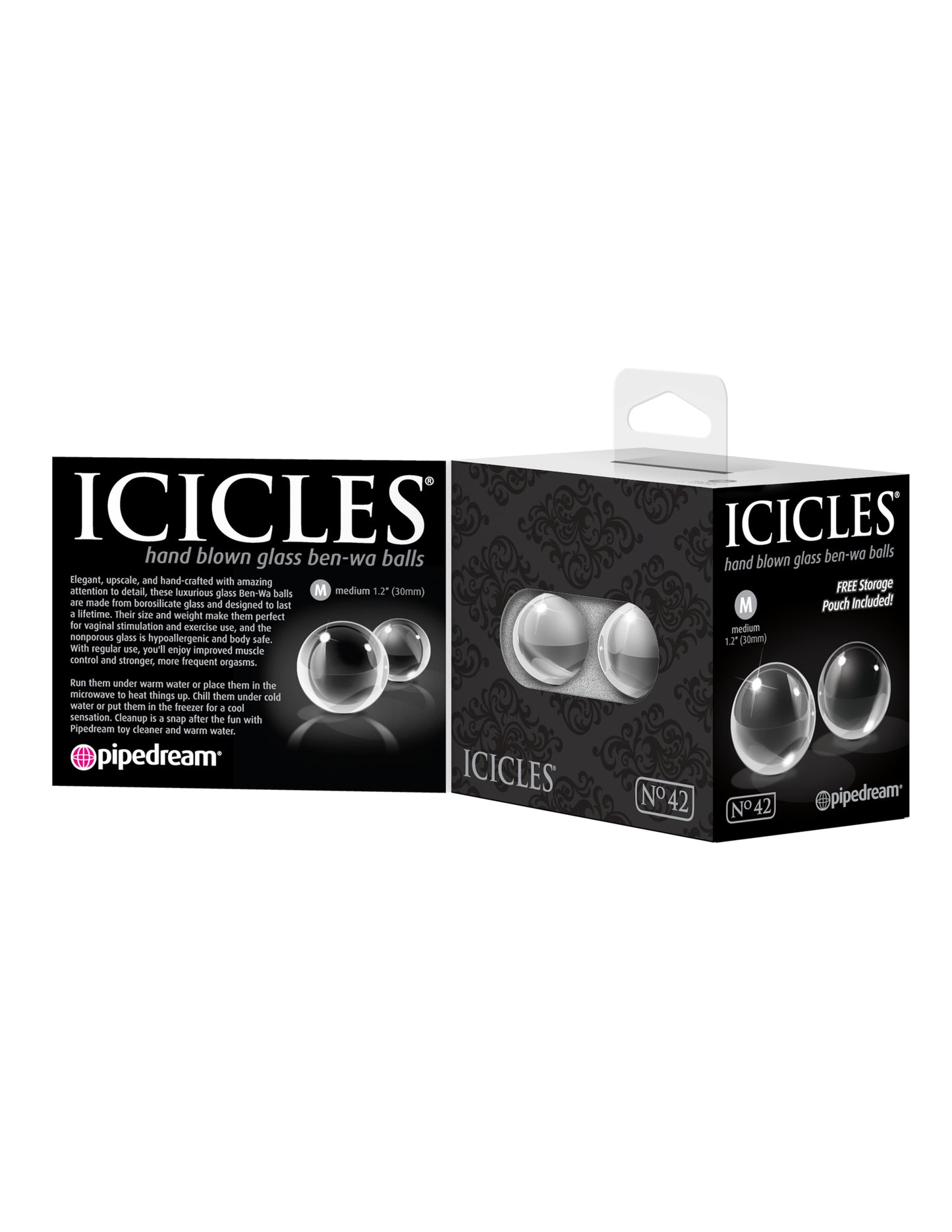 Icicles No. 42 - Clear | 603912323351 | Available at EroticWarehouse.com
