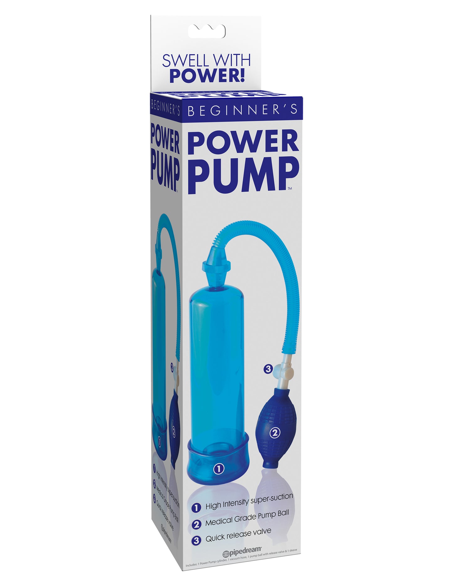 Beginner's Power Pump - Blue | 603912274585 | Available at EroticWarehouse.com