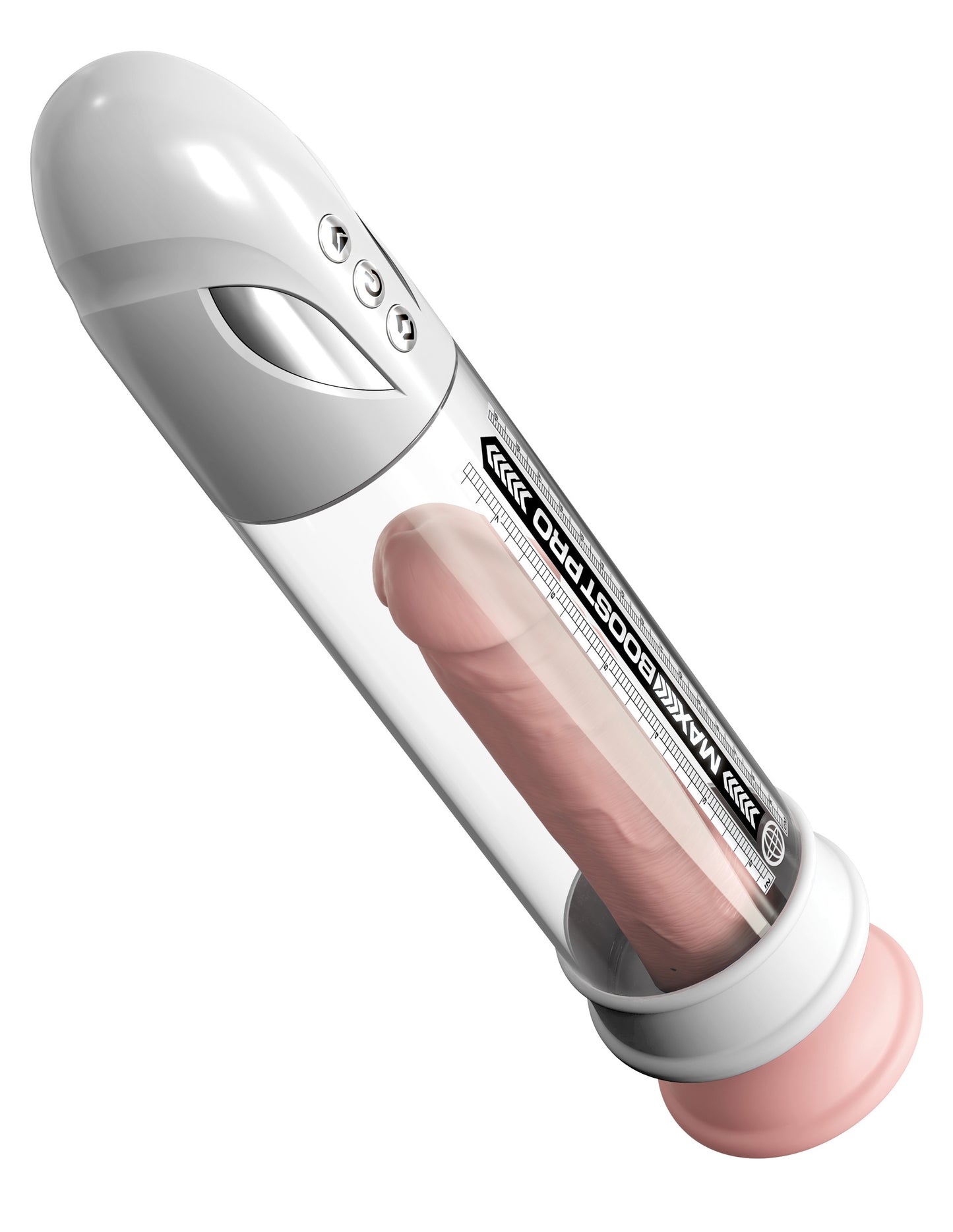 Max Boost Pro Flow - White/clear | 603912775211 | Available at EroticWarehouse.com