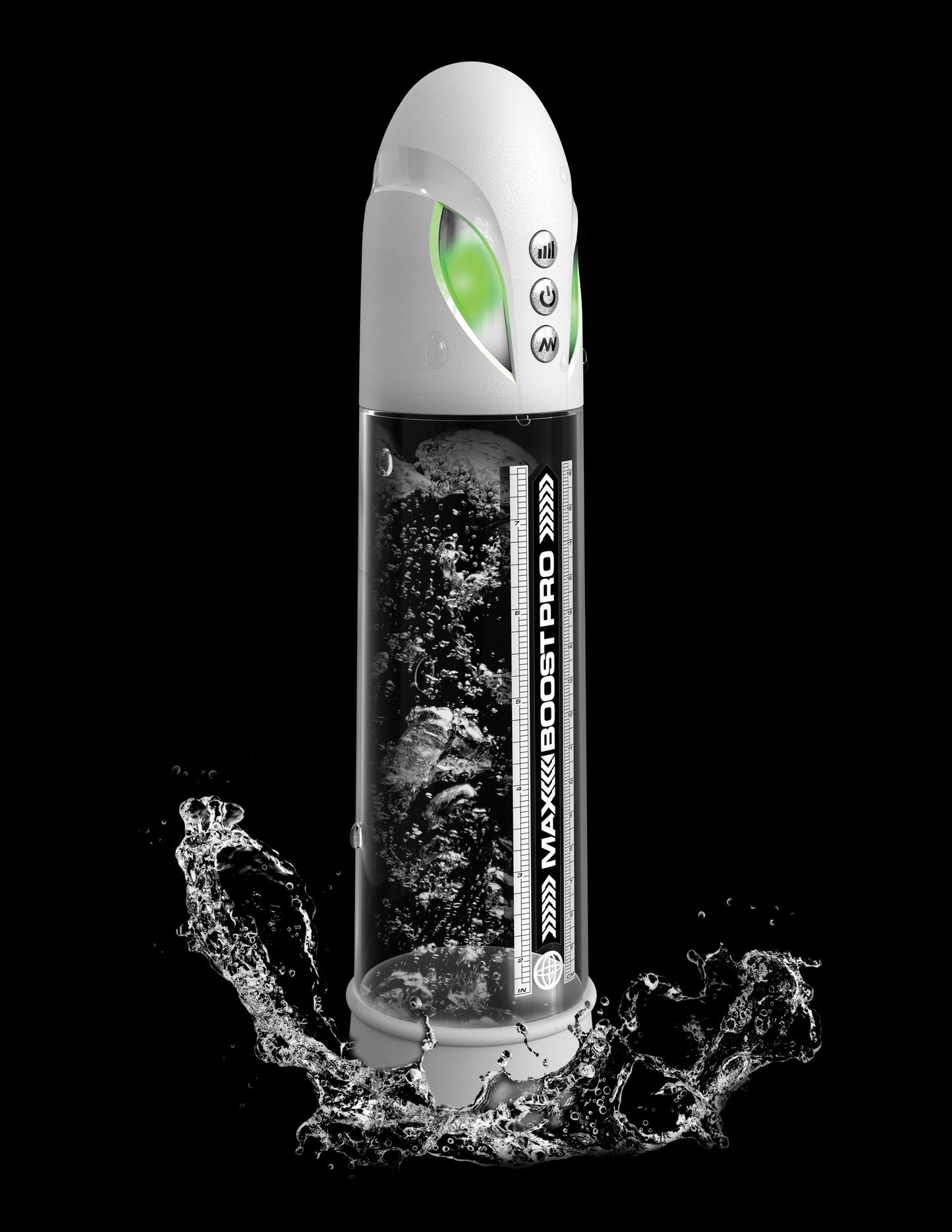 Max Boost Pro Flow - White/clear | 603912775211 | Available at EroticWarehouse.com