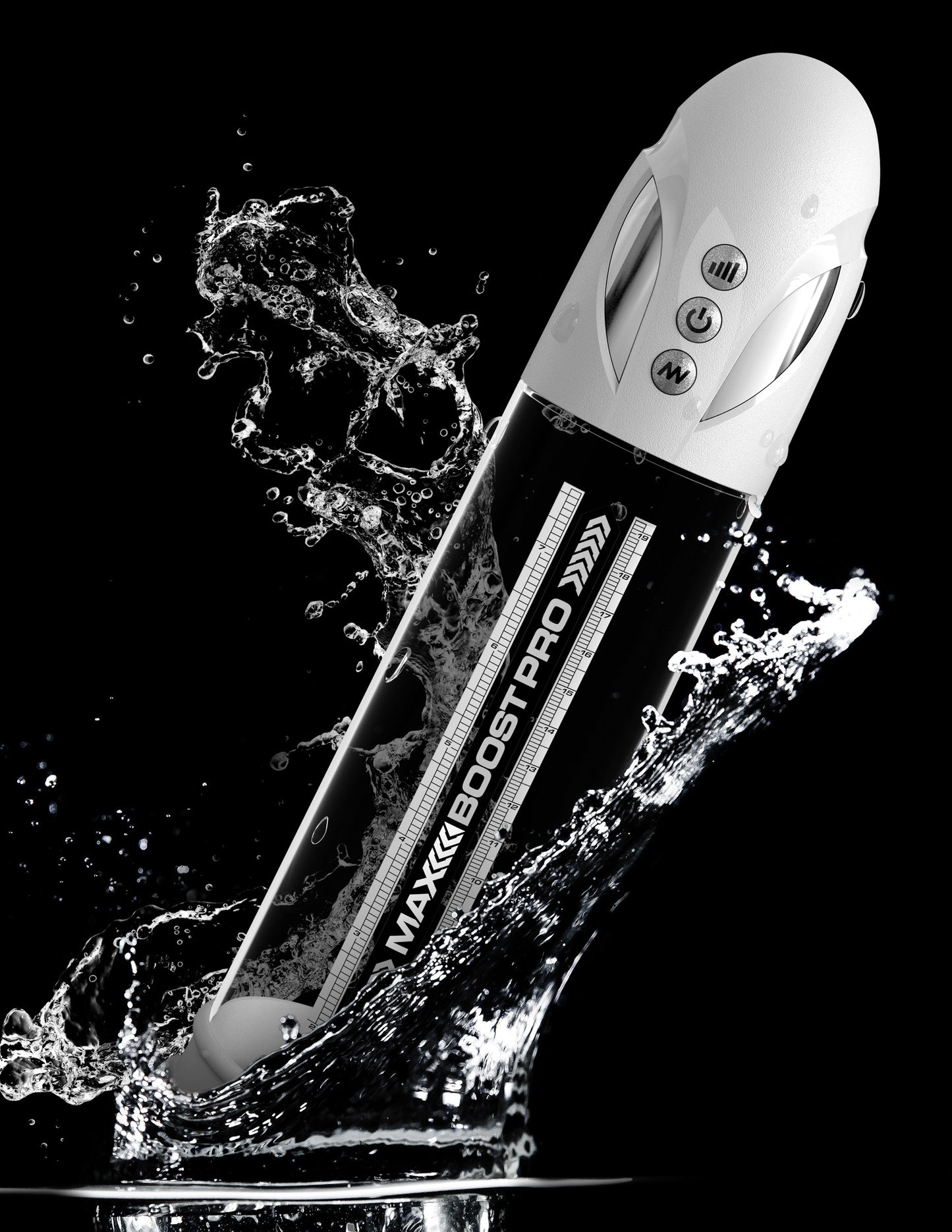 Max Boost Pro Flow - White/clear | 603912775211 | Available at EroticWarehouse.com