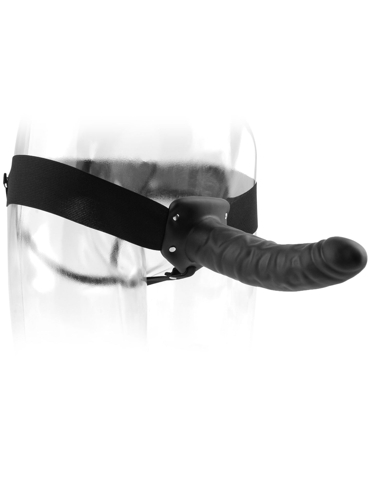 Fetish Fantasy Series 8 Inch Hollow Strap-on - Black | 603912329896 | Available at EroticWarehouse.com