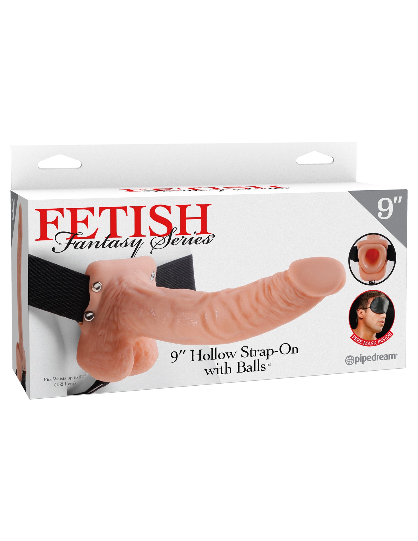 Fetish Fantasy Series 9 Inch Hollow Strap-on With Balls - Flesh | 603912362756 | Available at EroticWarehouse.com