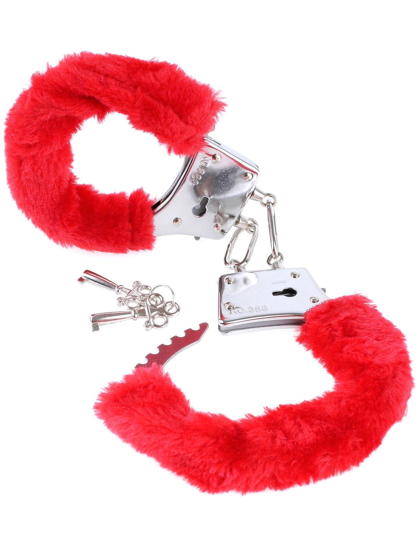 Fetish Fantasy Series Beginner's Furry Cuffs - Red | 603912247565 | Available at EroticWarehouse.com