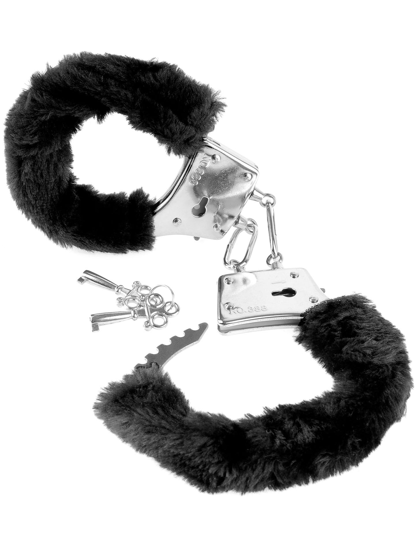 Fetish Fantasy Series Beginner's Furry Cuffs - Black | 603912247589 | Available at EroticWarehouse.com