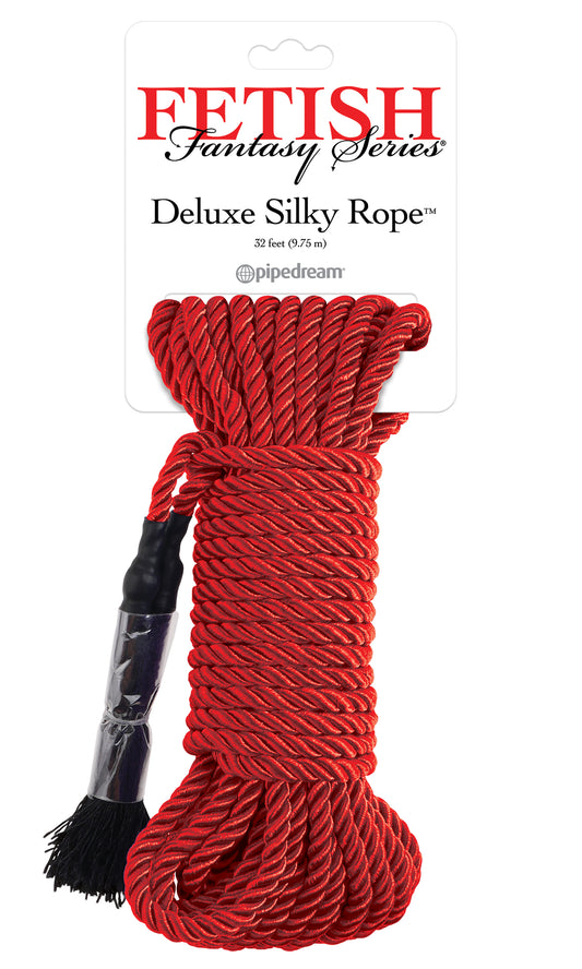 Fetish Fantasy Series Deluxe Silky Rope - Red | 603912361049 | Available at EroticWarehouse.com