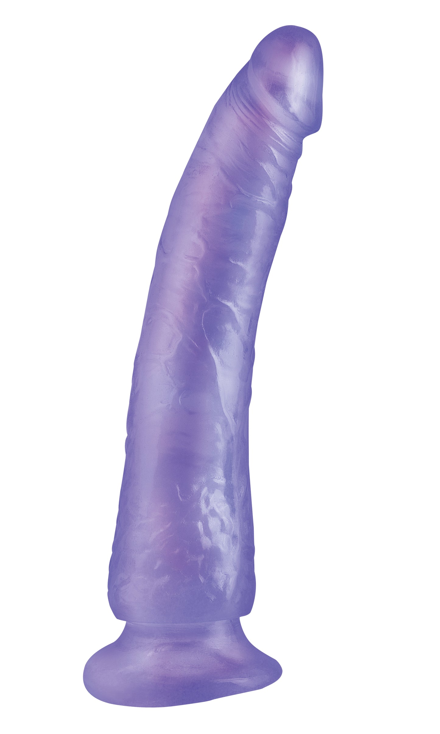 Basix Rubber Works - Slim 7 Inch With Suction Cup - Purple | 603912236798 | Available at EroticWarehouse.com