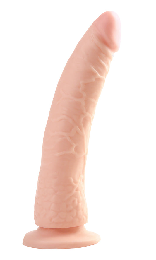 Basix Rubber Works - Slim 7 Inch With Suction Cup - Flesh | 603912236859 | Available at EroticWarehouse.com