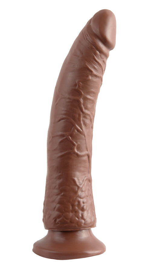 Basix Rubber Works - Slim 7 Inch With Suction Cup - Brown | 603912236910 | Available at EroticWarehouse.com