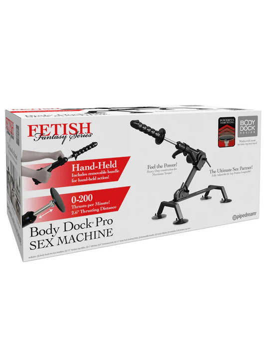 Fetish Fantasy Series Body Dock Sex Machine Black | 603912775396 | Available at EroticWarehouse.com