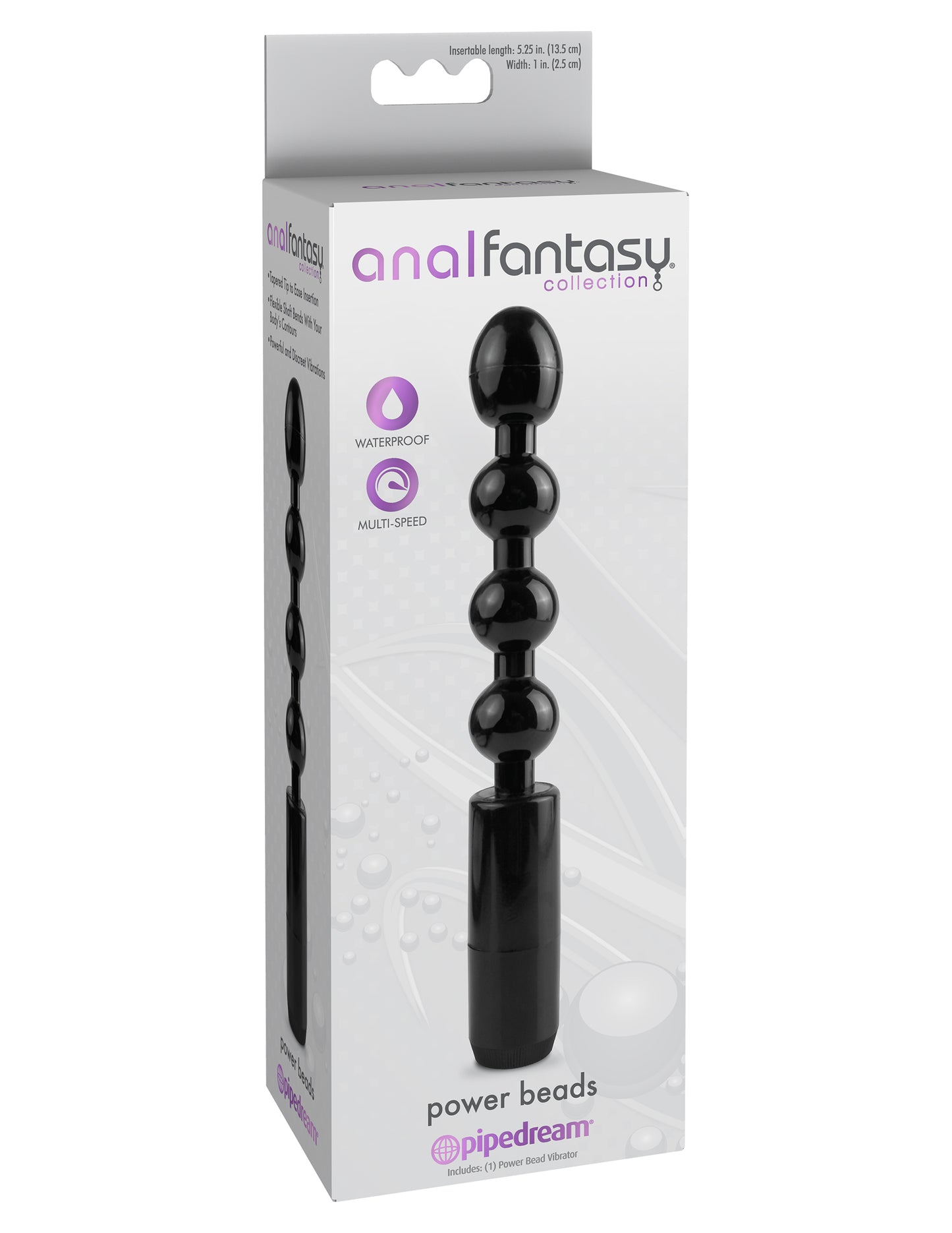 Anal Fantasy Collection Power Beads - Black | 603912332506 | Available at EroticWarehouse.com