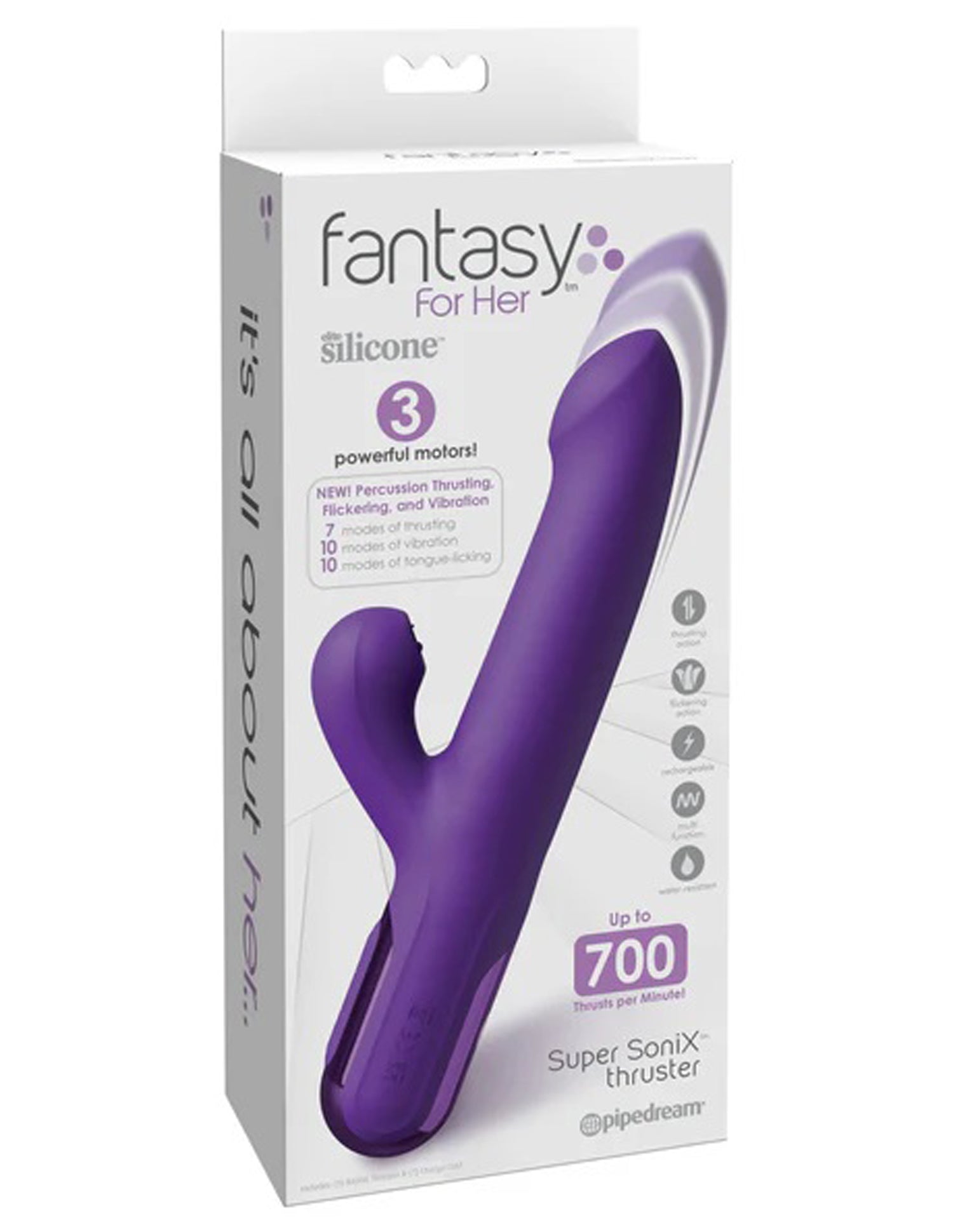 Fantasy for Her Super Sonix Thruster - Purple | 603912775877 | Available at EroticWarehouse.com