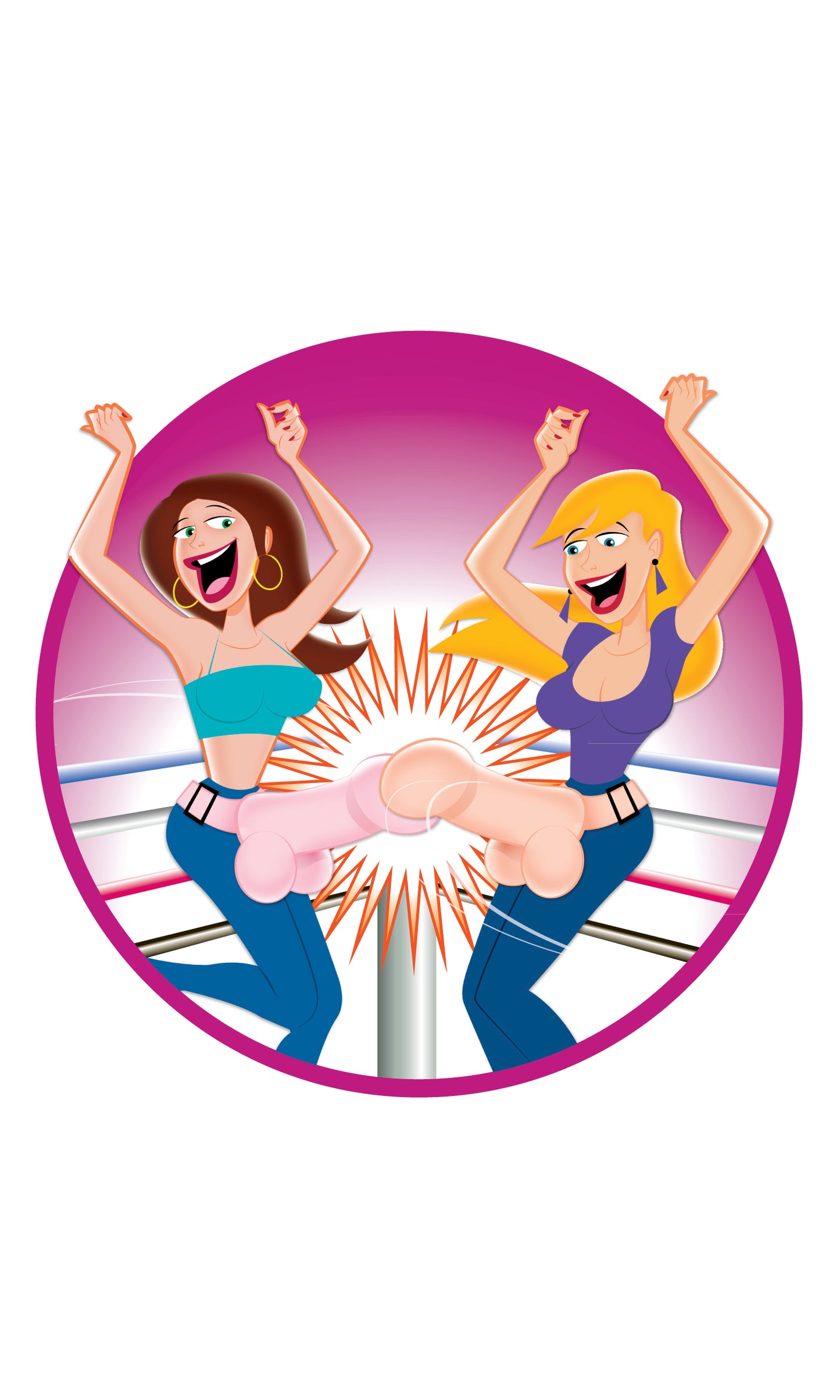 Bachelorette Party Favors Dueling Dickies Inflatable Pecker Sword Flight | 603912318081 | Available at EroticWarehouse.com