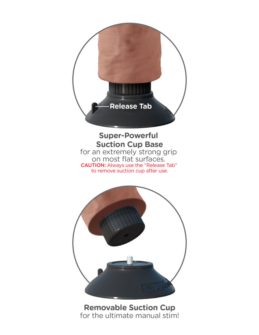 King Cock 9 Inch Vibrating Cock - Tan | 603912753271 | Available at EroticWarehouse.com