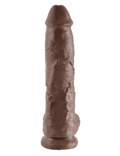 King Cock 10-Inch Cock With Balls - Brown | 603912350289 | Available at EroticWarehouse.com