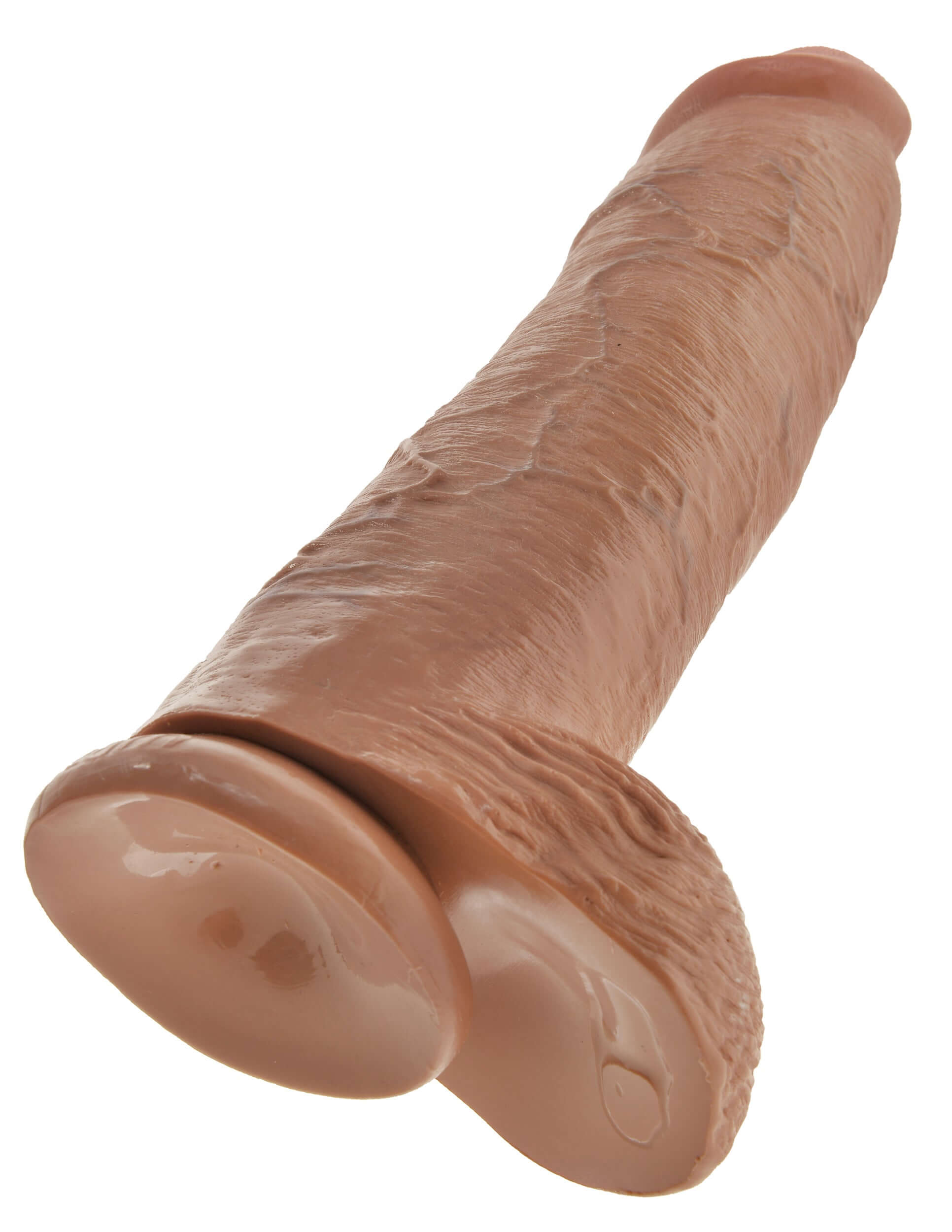 King Cock 12 Inch Cock With Balls - Tan | 603912746402 | Available at EroticWarehouse.com