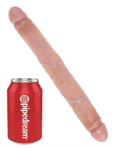 King Cock 12 Inch Slim Double Dildo - Flesh | 603912350340 | Available at EroticWarehouse.com