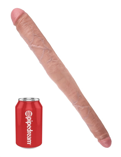King Cock 16 Inch Tapered Double Dildo - Flesh | 603912350371 | Available at EroticWarehouse.com
