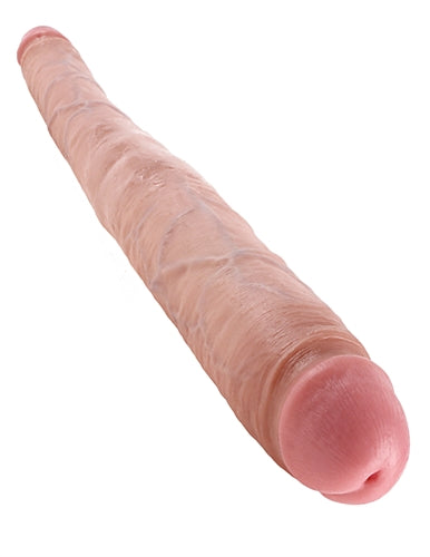 King Cock 16 Inch Tapered Double Dildo - Flesh | 603912350371 | Available at EroticWarehouse.com